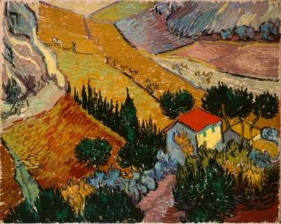 Landscape With House And Ploughman, 1889 By Vincent Van Gogh